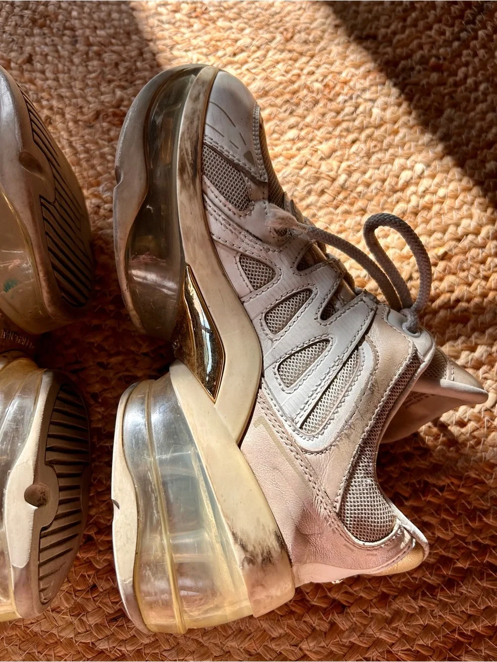 Michael Kors Beige and Cream Women’s Chunky Sneakers